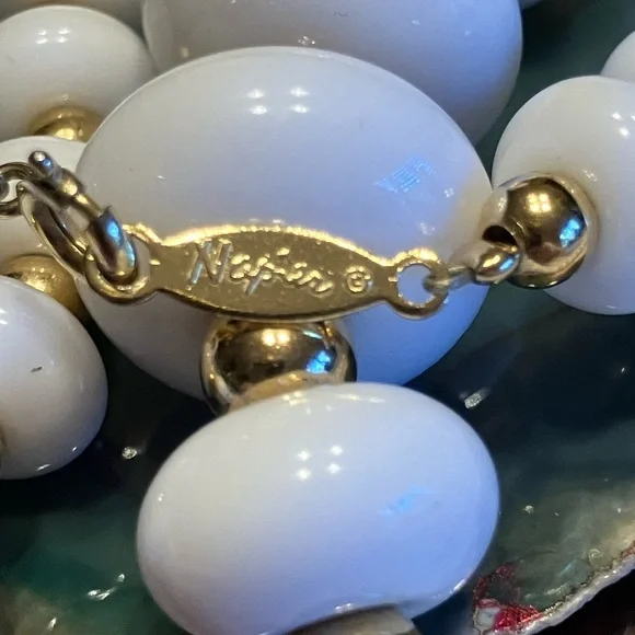 NAPIER NECKLACE WITH GOLD BEADS - Picture 7 of 11